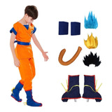 Disfraz De Cosplay De Son Goku De Anime Z Para Niños  Traje