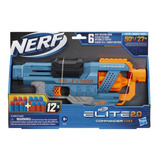 Lanzador Nerf Elite 2.0 Commander Rd 6 Con 12 Dardos +8