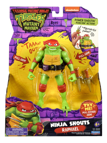 Playmates Tmnt Mutant Mayhem Ninja Shouts Raphael