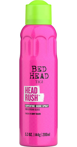 Tigi Bed Head Headrush Shine Spray Para Cabello Suave Y Bri.