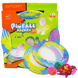 Juego Pelotas Pinball Racket Bombitas De Agua Frisby 2en1