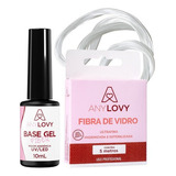 Kit Base Gel 10ml + Fibra De Vidro Anylovy Profissional