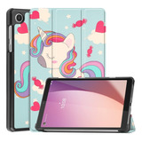 Funda Smart Para Lenovo Tab M8 4ta Gen. Unicornio