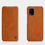 Funda De Piel Marrón Para Xiaomi Mi 10 Lite