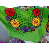 Blusa Regional De Los Altos De Chiapas Bordada A Mano