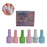 Gama De Gelish Efecto Aurora 5d Kalanzi Para Uñas (12 Gamas)