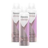 Kit 3 Desodorante Rexona Clinical Classic 150ml