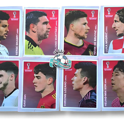 Set Completo 8 Estampas Coca Cola Panini Mundial Qatar 2022 Estampas