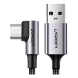 Cabo De Dados Ugreen Us284 Usb 2.0 P Usb Tipo C Angular 3m