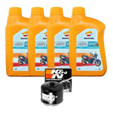 Óleo Repsol + Filtro Bmw K 1200 R K1200r 05-08 Kn160 10w40