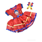 Vestido Para Niña Plim Plim, Vestido Payaso Plim Plim 