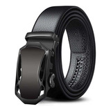 Correa/cinturon Casual Negro Para Hombre [ajustable] Color Negro Talla Estandar (110-125cm