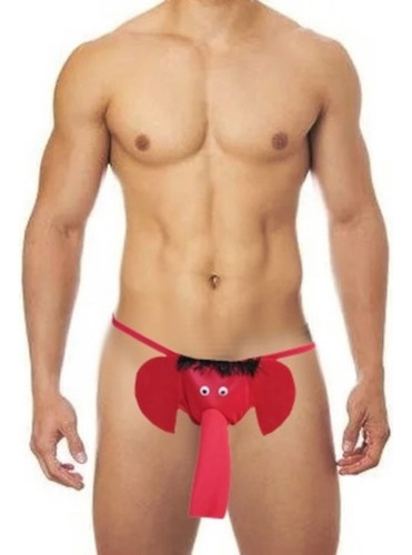 Cueca Elefantinho Tromba Lingerie Fio Dental Jockstrap Sunga