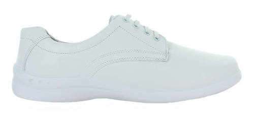 Flexi Zapato Choclo Enfermeria Piel Blanco Juvenil 82494