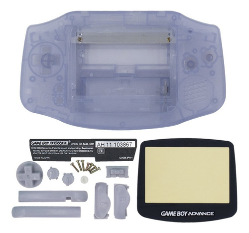 Carcasa Para Game Boy Advance (gba) Morado(clear)