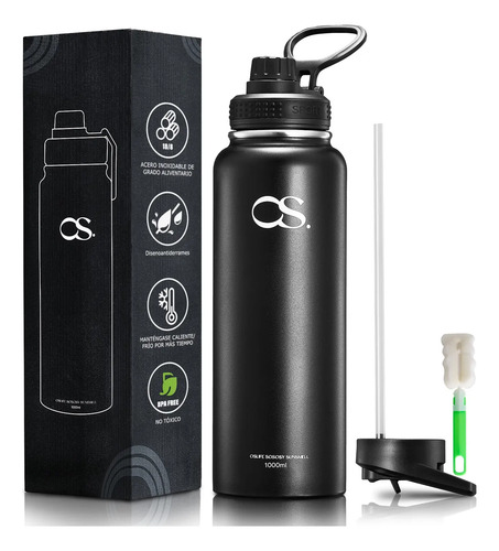 Termo De Acero Doble Pared Inoxidable Con Fría\u002Fcaliente 34oz | Meses sin interés