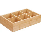 Caja Organizadora De Bamboo Caja De Te Organizador Baño