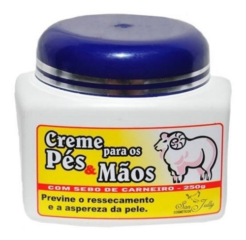 Creme Hidratante Para Corpo San Jully Sebo De Carneiro En Pote De 240ml/240g