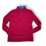 Sudadera Vineyard Vines De Mujer Extra Chica Rosa Con Azul