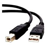 Cable Usb A/b 2.0 De 3 Metros Para Impresora Con Filtro De Color, Cable Negro