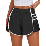 Womens Quick-dry Running Shorts High Waisted Athletic