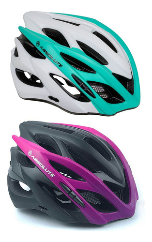 Capacete Bike Absolute Luna Flash Feminino Pisca Led Promo