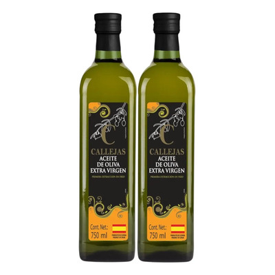 Aceite De Oliva Extra Virgen Callejas 2 Pack De 750ml C\u002Fu | Envío gratis