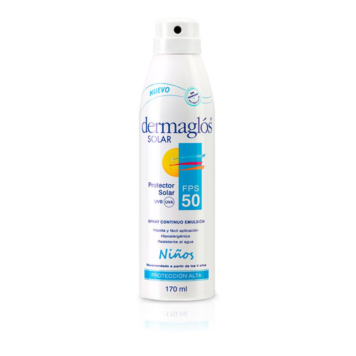 Dermaglos Protector Solar Niños Fps 50 Spray Continuo 170ml