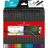 Lápices De Colores Faber-castell Supersoft X 100