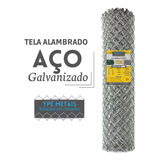 Tela Alambrado Aço Galvanizado Fio 14 X 3 X 1,8m Rolo 25m