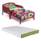 Cama Camita Infantil Delta Disney Mickey Mouse Con Colchon