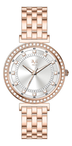 Reloj De Mujer V1969 Italia 1121-39 Oro Rosa 