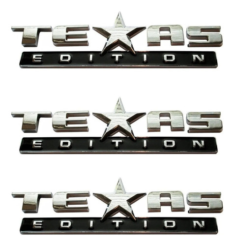 Emblema Emblemas Texas Edition 3 Pz Silverado Chevrolet 