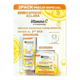 Crema Y Sérum Facial Garnier Express Aclara Anti Manchas 2pz