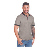 Playera Hombre Gris Tipo Polo 910-34