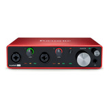 Interface De Áudio Focusrite Scarlett 4i4 De 3ª Geração