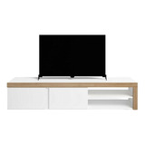 Mesa Para Tv Fly Ancho 180 Cm Diseño Nórdico Blanco