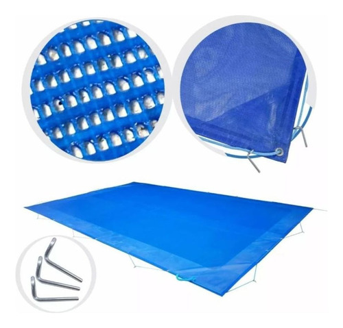 Capa Tela Para Piscina 3x5 - Proteção Sujeira E Segurança