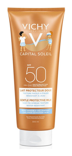 Vichy Idéal Soleil Fps50 Leche Para Niños Rostro Y Cuerpo Protector Solar Pediátrico