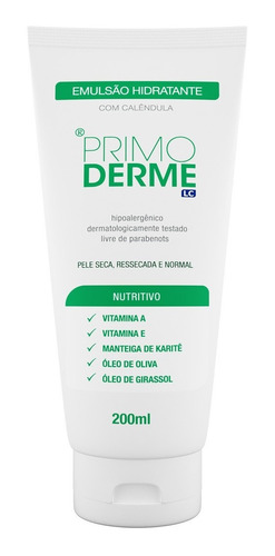 Primo Derme Emulsão Hidratante Com Calêndula - 200ml