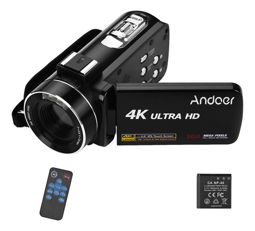 Cámara De Vídeo Profesional 4k Digital Andoer Ips Pulgadas