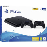 Consola Playstation 4 Sony Slim De 1 Tb, Color Negro