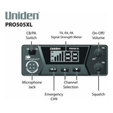 Uniden Pro505xl 40 Canales Cb Radio. Pro-series Negro & 18' 