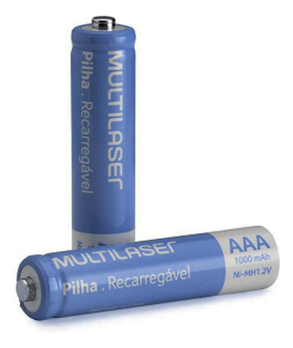 Pila Recargable Aaa 1000mah Multilaser Pack 4u