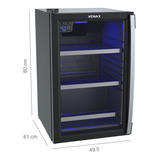 Cervejeira Venax Blue Light 100 L Porta Invertida Preto 220v Cor Preta Fosca