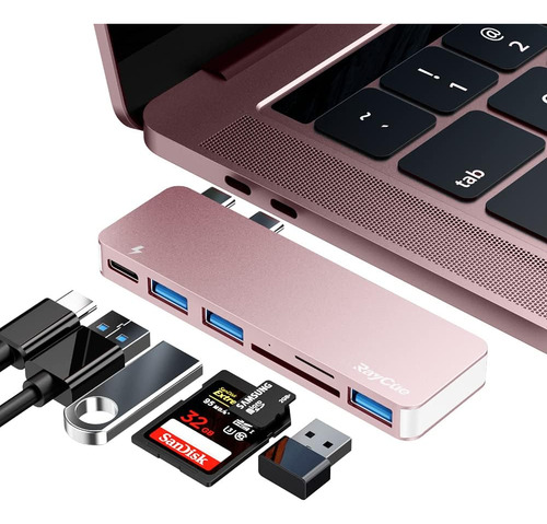 Adaptador De Concentrador Usb C Raycue Para Macbook M1 M2 M,