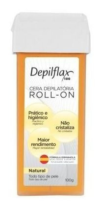 Cera Depilflax 100g Roll-on Natural
