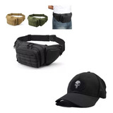 Cangurera Táctica Militar Impermeable + Gorra Táctica Oferta