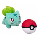 Pokemon Pokeball Y 8  Bulbasaur Plush Stuffed Animal Toy - J