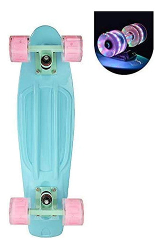 Cruiser - Patineta Para Nias Con Ruedas De Luz Led, Tabla De